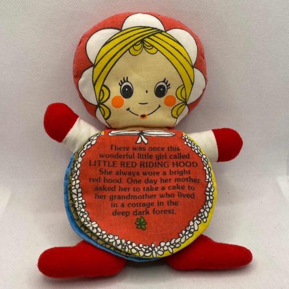 Vintage Gerber Flip N Tell Doll Story Little Red Riding Hood Big Bad Wolf Cloth